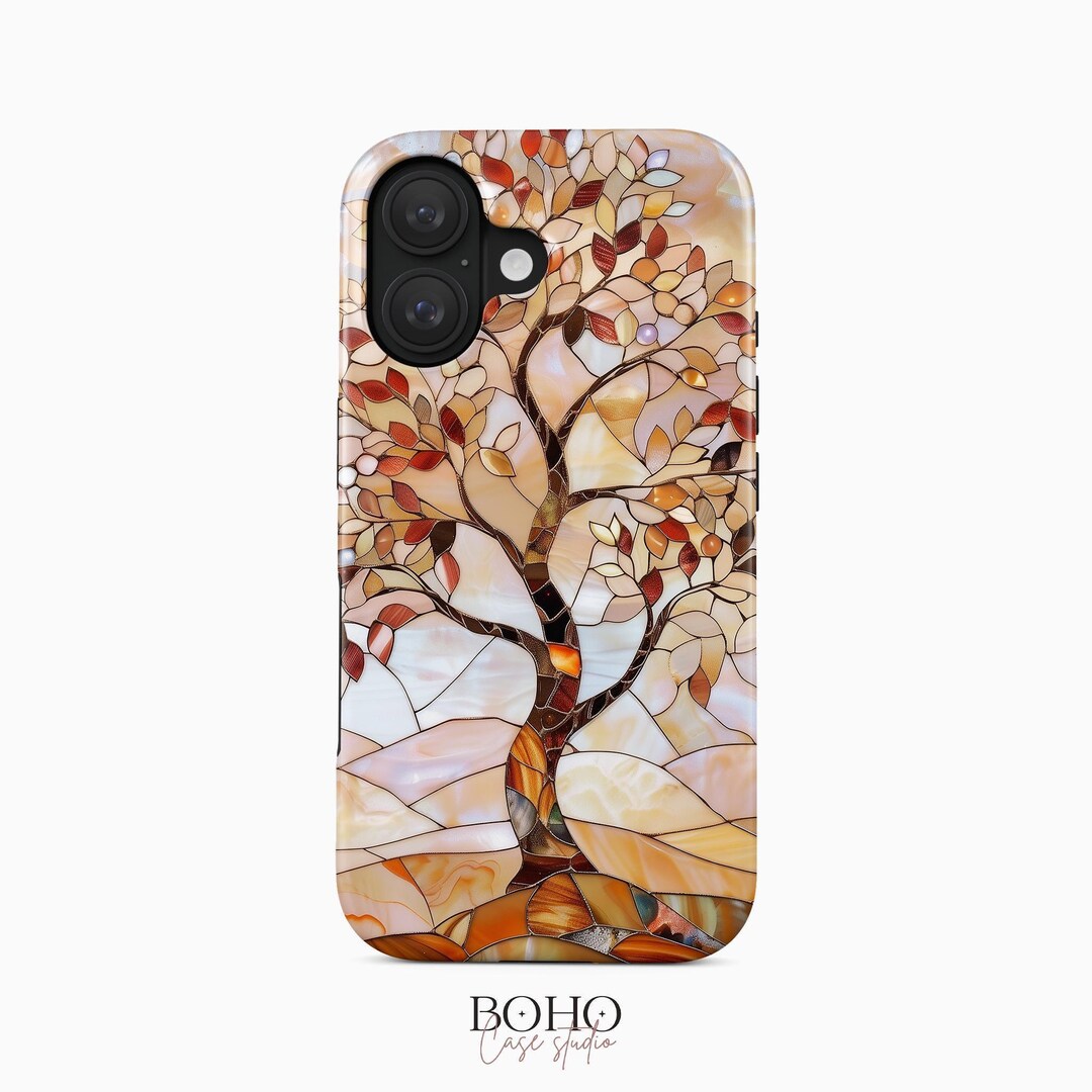 Stained Glass Tree Phone Case, Iphone, Samsung Galaxy, Google Pixel - Etsy