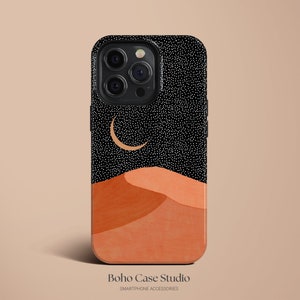 Moon Desert iPhone 14 Case iPhone 13 Pro Max TOUGH Case / Boho Studio © / Aesthetic MagSafe iPhone 14 Plus Case