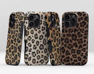 Custodia Portafoglio Con Cerniera Per IPhone 11 – Pelle PU, Porta Carte E Contanti, Motivo Leopardo Bianco