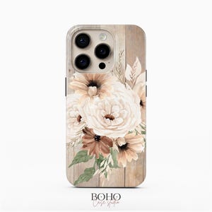 Boho Flowers  iPhone 15 Case iPhone 14 Pro Max TOUGH Case / Boho Studio © / Aesthetic MagSafe iPhone 14 Plus Case