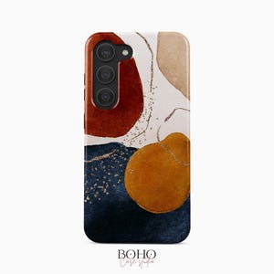 Abstrakte Formen Handyhülle passend für Samsung Galaxy S25 S24 S23 S22 Plus Ultra Ultra, iPhone 16 15 14 13 12 Pro Max Plus Mini, Pixel 9 Pro XL 8a