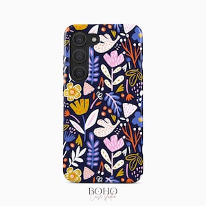 Cute Flowers Phone Case for Samsung Galaxy S25 S24 S23 S22 Plus Ultra, iPhone 16 15 14 13 12 Pro Max Plus Mini, Pixel 9 Pro XL 8a