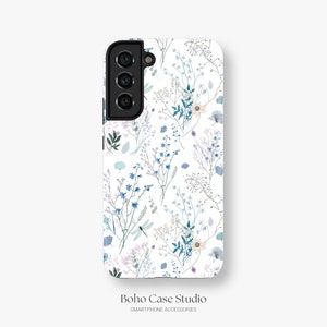 Boho Floral Pattern Case for Samsung Galaxy S21 Galaxy S23 Plus TOUGH Case / Boho Studio © / Aesthetic Galaxy S23 Ultra Case