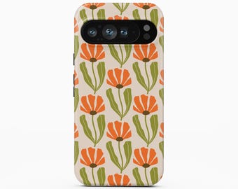 Groovy Floral Phone Case for Google Pixel 8 Pro, iPhone 16 Pro Max