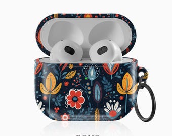 Boho Floral AirPods Pro Case, Samsung Buds, Pixel Buds
