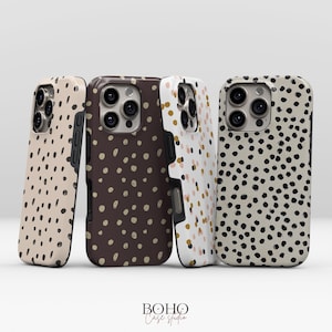Polka Dot Phone Case for iPhone 17 16 15 14 13 Pro Max Plus