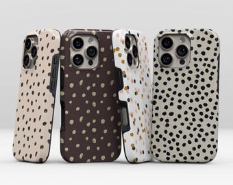 Custodia per telefono a pois per iPhone 18 17 16 15 14 Pro Max Plus