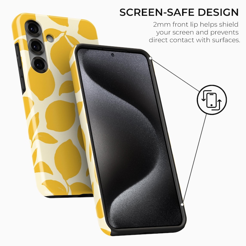 Lemon Pattern MagSafe Case for Samsung Galaxy S26 S25 S24 S23 S22 Plus Ultra image 7