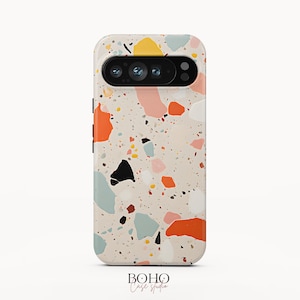 Terrazzo Handyhülle passend für Google Pixel 8 Pro, Pixel 7, iPhone 15, iPhone 14 Pro Max, Galaxy S23 Plus, Galaxy S22 Ultra