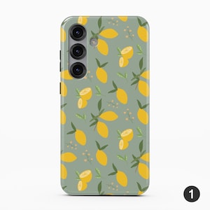 Lemon Pattern MagSafe Case for Samsung Galaxy S26 S25 S24 S23 S22 Plus Ultra 1