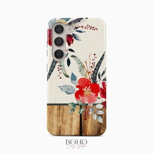 Watercolor Flowers Phone Case for Samsung Galaxy S25 S24 S23 S22 Plus Ultra, iPhone 16 15 14 13 12 Pro Max Plus Mini, Pixel 9 Pro XL 8a