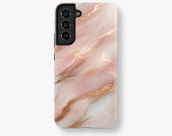 Pink Gold Marble for Samsung Galaxy S23 Plus, iPhone 15 Pro, Galaxy S22 Ultra, iPhone 14, iPhone 13 Pro Max, Google Pixel 8 Pro
