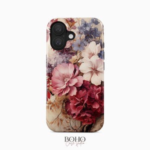 Floral Garden Phone Case: Vintage Botanical Art