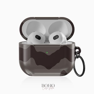 AirPods Pro Case BROWN WAVES for AirPods 1st 2nd 3d Gen, Pro, Pixel Buds 2 Pro, Samsung Buds Pro 2, Live, Fe and more.