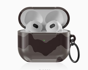 Abstrakt AirPods Pro-fodral Mörkvågig Hörlursskal Skyddande Fodral Gåva