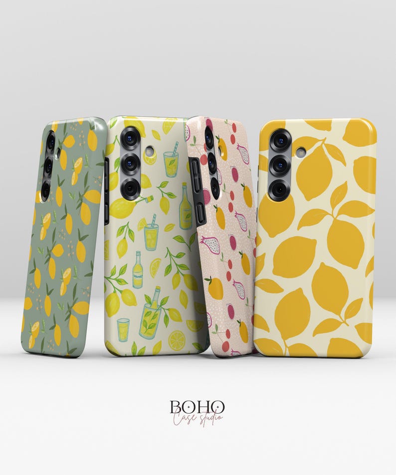 Lemon Pattern MagSafe Case for Samsung Galaxy S26 S25 S24 S23 S22 Plus Ultra image 1