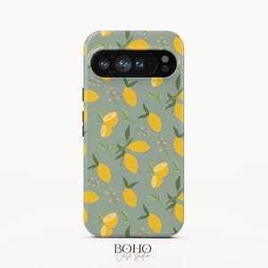 Etui na telefon z cytrynowym wzorem do Google Pixel 9 Pro, iPhone'a 16 Pro Max