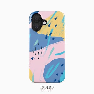 Colorful Shapes iPhone 17 Pro Case iPhone 16 Pro Max TOUGH Case / Boho Studio © / Aesthetic MagSafe iPhone 15 Plus Case