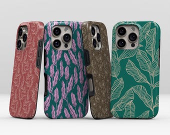 Retro Floral Boho Phone Case for iPhone 17 16 15 14 13 Pro Max