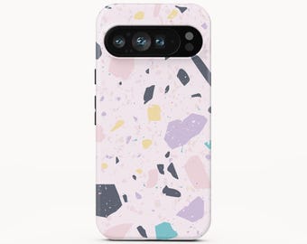 Purple Terrazzo Phone Case for Google Pixel 10 Pro XL, iPhone 17 Pro Max