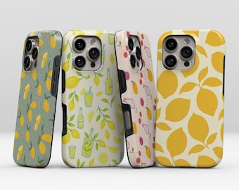 Lemon Fruit Pattern Phone Case for iPhone 17 Pro Max Air, Google Pixel 10
