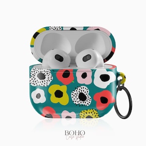 AirPods Pro Case GROOVY FLOWERS for AirPods 1st 2nd 3d Gen, Pro, Pixel Buds 2 Pro, Samsung Buds Pro 2, Live, Fe and more.
