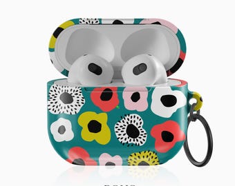 Groovy Floral AirPods Case, Samsung Galaxy Buds, Google Pixel Buds