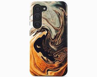 Coffee Marble Phone Case for Samsung Galaxy S26 S25 S24 S23 S22 Plus Ultra
