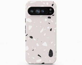 Custodia per telefono con motivo terrazzo beige per Google Pixel 10 Pro XL, iPhone 18 Pro