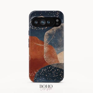 Dark Gold Abstract Shapes Phone Case: iPhone, Samsung Galaxy, Google Pixel