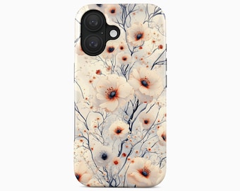 Custodia per telefono con motivo floreale pastello per iPhone 15 Pro Max, Samsung Galaxy S22 Ultra