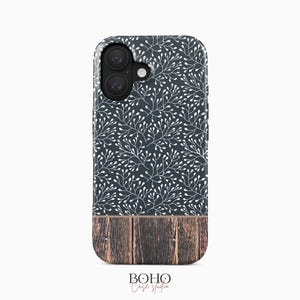 Dark Boho Pattern Phone Case: iPhone, Samsung Galaxy, Google Pixel