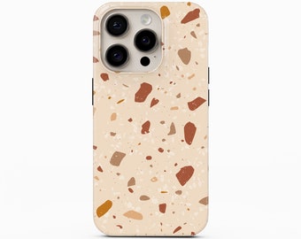 Light Terrazzo Phone Case for iPhone 15 Pro Max, iPhone 14, iPhone 13 Pro, Samsung Galaxy S23 Plus, Galaxy S22 Ultra, Google Pixel 8 Pro