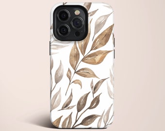 Coque iPhone 14 Boho Leaf Coque iPhone 13 Pro Max TOUGH / Boho Studio © / Coque esthétique MagSafe pour iPhone 14+