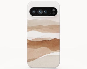 Funda para teléfono con diseño de montaña en acuarela para Google Pixel 10 Pro XL, iPhone 16 Pro Max