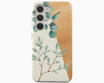Greenery Floral Phone Case for Samsung Galaxy S26 S25 S24 S23 S22 Plus Ultra