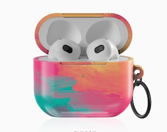 Colorful Brushstroke AirPods Case, Samsung Galaxy Buds, Google Pixel Buds