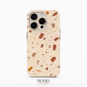 Light Terrazzo Phone Case for iPhone 16 Pro Max, iPhone 15, iPhone 14 Pro, Samsung Galaxy S23 Plus, Galaxy S22 Ultra, Google Pixel 8 Pro