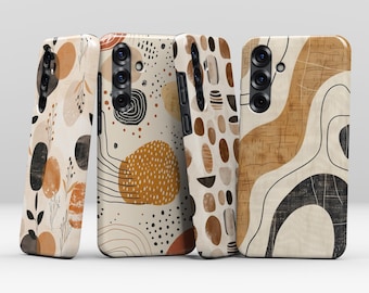 Funda MagSafe con diseño abstracto bohemio para Samsung Galaxy S26, S25, S24, S23 y S22 Plus Ultra