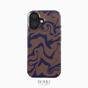 Abstract golvend glamour iPhone 16 Pro-hoesje iPhone 15 Pro Max TOUGH-hoesje / Boho Studio © / Aesthetic MagSafe iPhone 14+ hoesje
