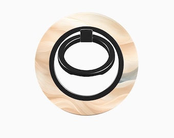 MagSafe iPhone-ringhållare | KRÄMIGA VÅGOR | iPhone 16 Pro Max, iPhone 15 Pro, iPhone 14+, iPhone 13, iPhone 12 Mini