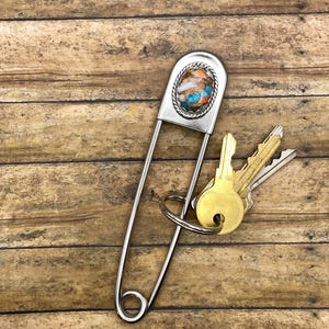 Cyd-Jumbo Sicherheitsnadel mit Spiny Oyster Türkis