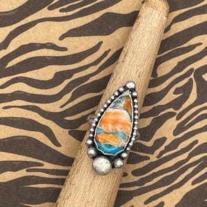 Camilla-Spiny Oyster Turquoise Ring