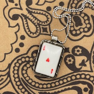Pingente de carta de baralho Luke-Ace of Hearts