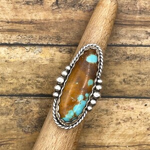 ボニー・ロイストン ターコイズ ラージ ステートメント リング