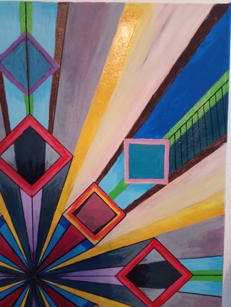 Original Acrylic Painting Mural 19.6x27.5inch 50x70cm Wall Etsy