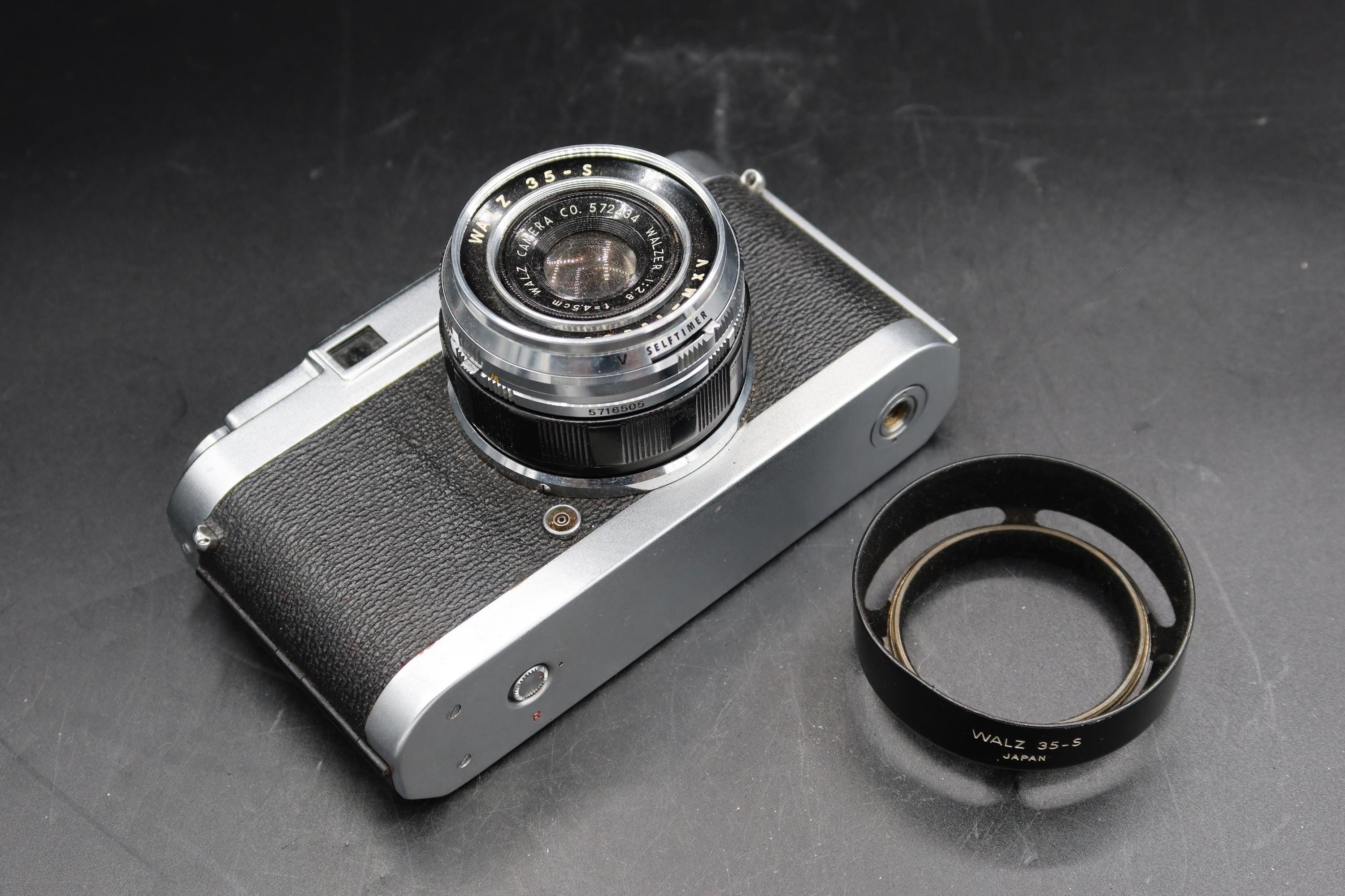 Walz 35 S レンジファインダーカメラ、45mm f/2.8レンズ付き、すぐに