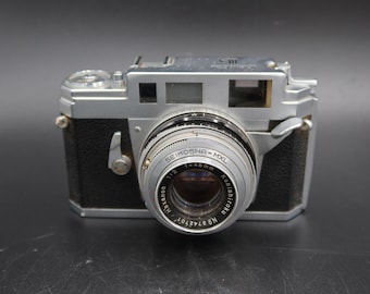 Konica IIIA Vintage Rangefinder Film Camera with 48mm f/2 Lens, Overhauled, Ready to Shoot