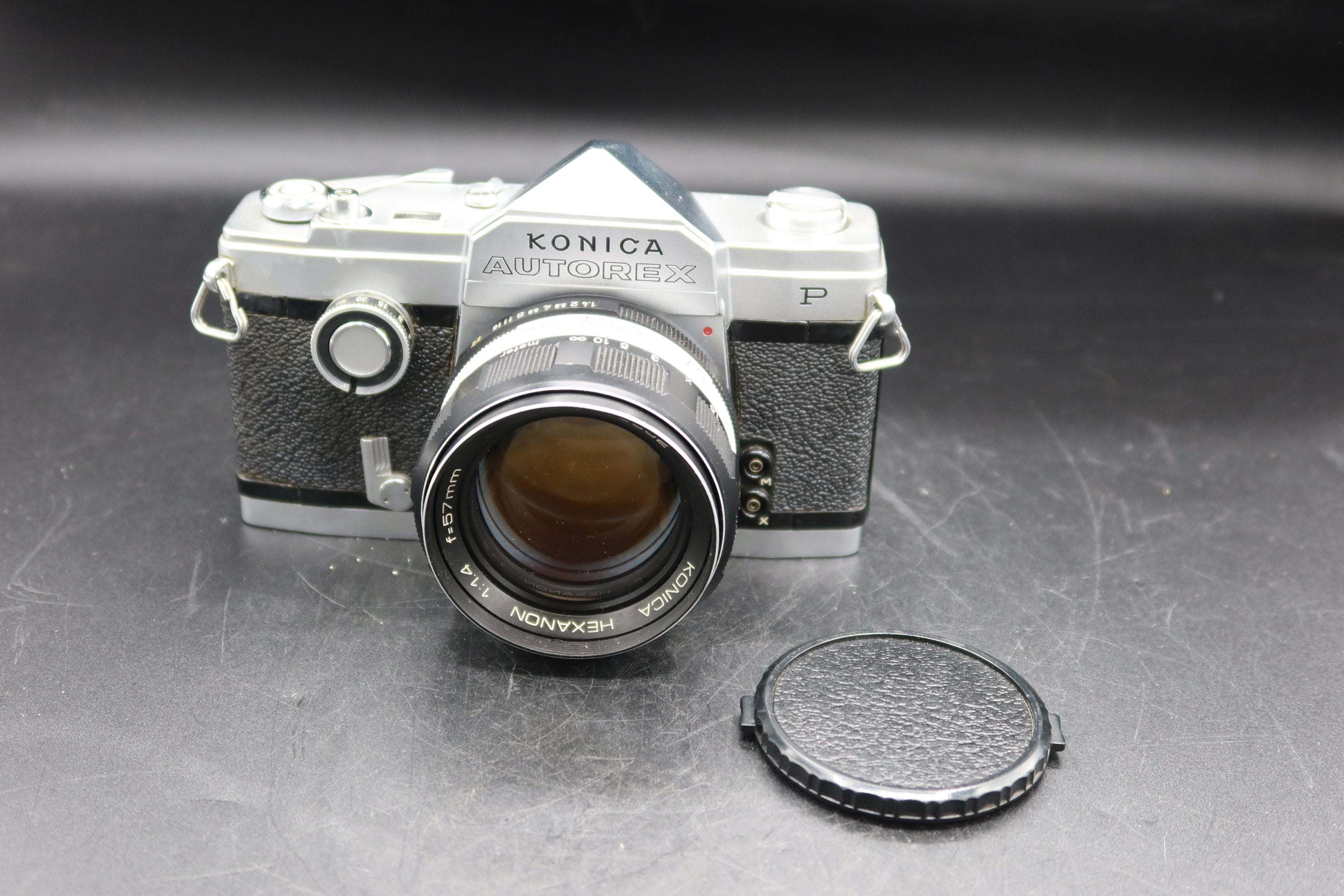 Konica Autorex P SLR Camera With 57mm F/1.4 Lens, Cleaned 