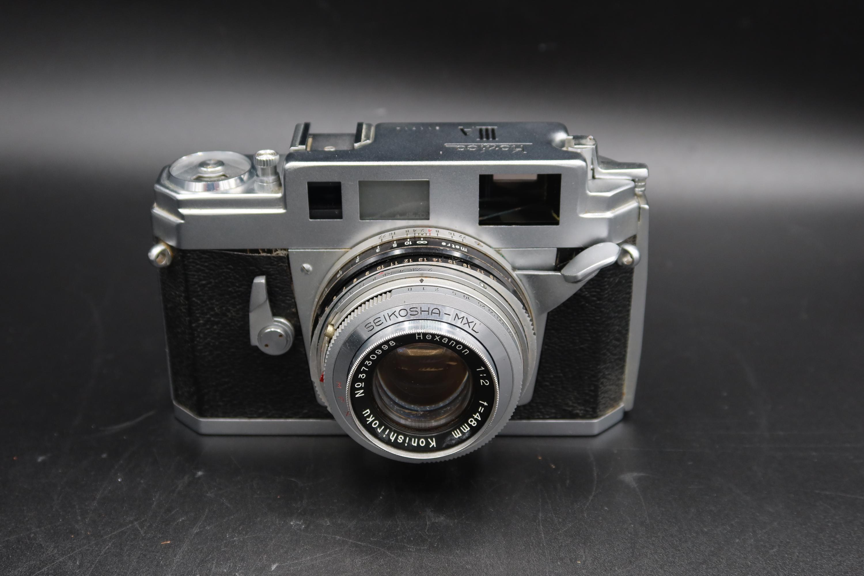 Konica IIIA Vintage Rangefinder Film Camera With 48mm F/2 Lens